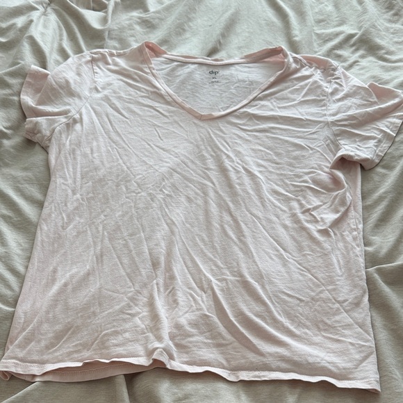 Dip Blush Short Sleeve V-Neck Tee - Picture 1 of 2